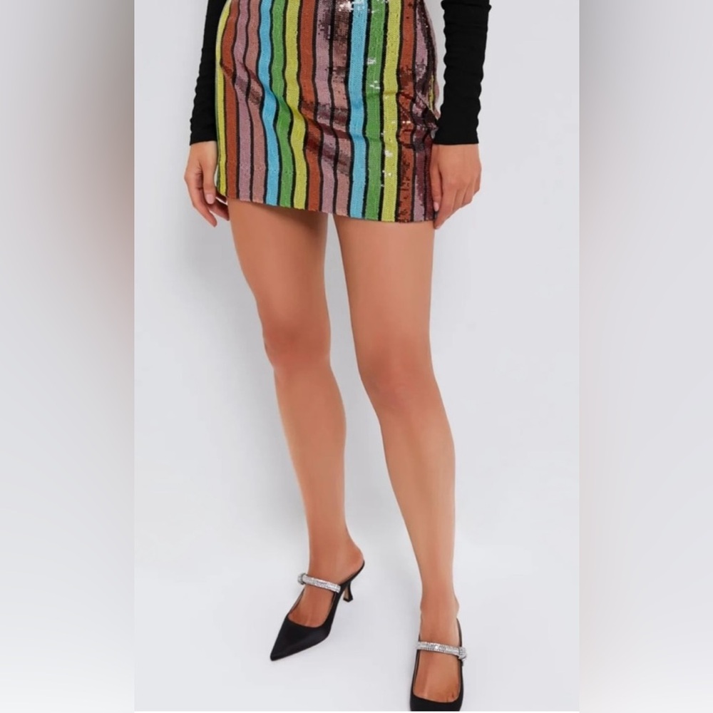 Tuckernuck Pomander Place Vibrant Sequin Mini Skirt NWT!! - Picture 2 of 10